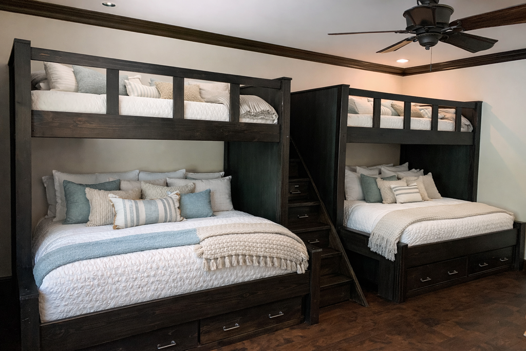 Lake House Custom Single Or Quad Bunk Bed